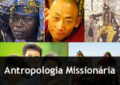 Pessoas de etnias e culturas diferentes - com a inscrição Antropologia Missionária