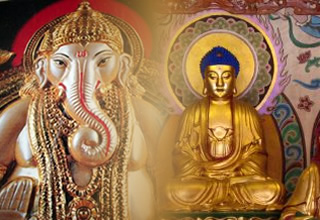 Estátuas Hinduísmo e Budismo